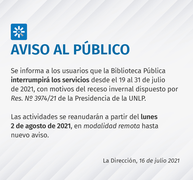 Aviso Receso Invernal 05 Aviso Receso Invernal 05