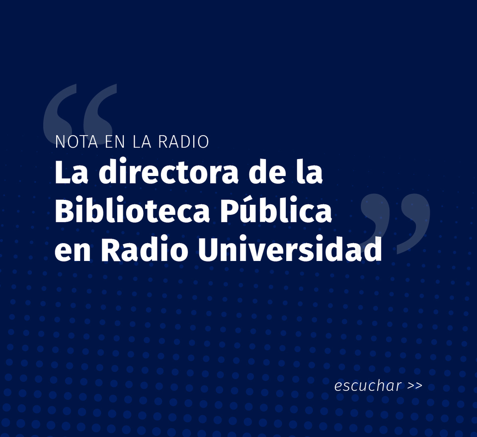 La directora de la Biblioteca Pública de la UNLP en Radio Universidad
