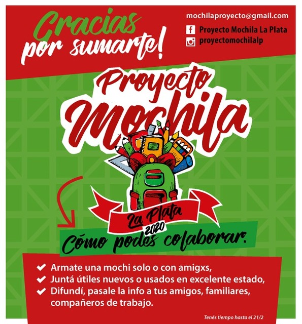 Proyecto Mochila 2020 Proyecto Mochila 2020