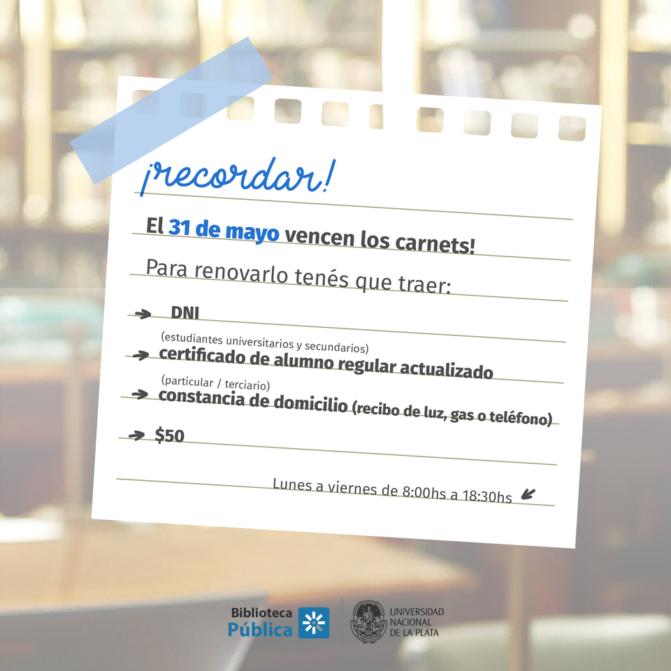 Vencimiento de carnets