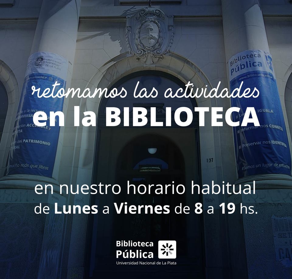 Retomamos las actividades en la BIBLIOTECA