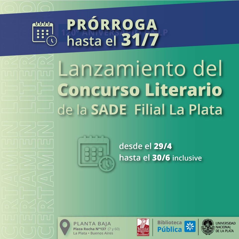 Lanzamiento del concurso literario por los 120 años de la UNLP