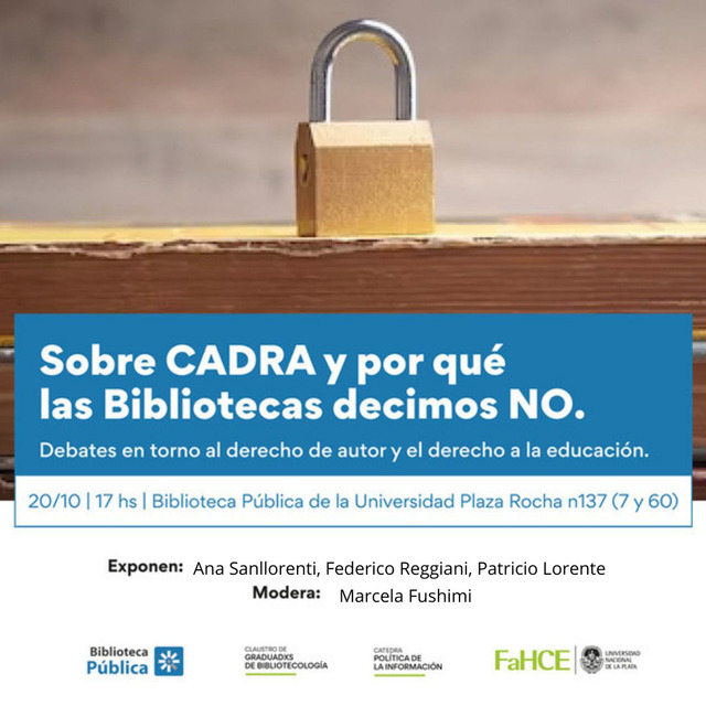 flyer sobre CADRA y por qué las Bibliotecas decimos NO flyer sobre CADRA y por qué las Bibliotecas decimos NO
